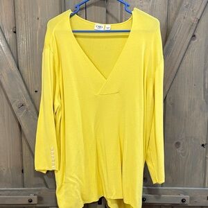Cato Bright Yellow V-Neck Sweater